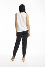 Load image into Gallery viewer, Orientique Essentials Knit Cami White colour back shot
