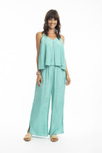 Load image into Gallery viewer, Orientique Essentials Pant Aqua colour front shot
