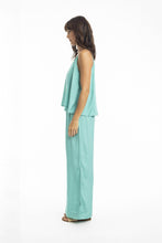 Load image into Gallery viewer, Orientique Essentials Pant Aqua colour side shot
