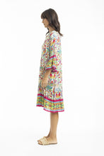 Load image into Gallery viewer, Orientique Fleur Layered Dress with Frill Sleeve side shot
