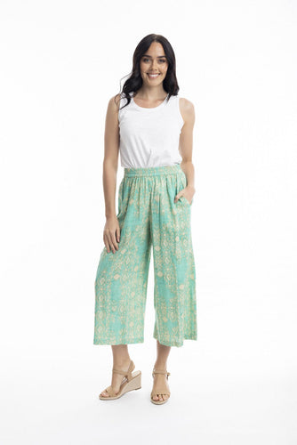 Orientique Hanalei Pants Printed Colour front shot