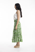 Load image into Gallery viewer, Orientique Hayman Green Skirt side shot
