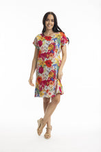 Load image into Gallery viewer, Orientique La Pelosa Reversible Short Sleeve Dress front shot
