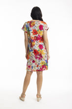 Load image into Gallery viewer, Orientique La Pelosa Reversible Short Sleeve Dress back shot
