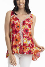 Load image into Gallery viewer, Orientique La Pelosa V Neckline Trim Cami front closed up shot
