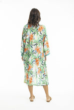 Load image into Gallery viewer, Orientique Olivia Kimono printed colour back shot
