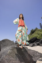 Load image into Gallery viewer, Orientique Olivia Kimono printed colour front shot
