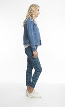 Load image into Gallery viewer, Orientique Reversible Drill Pants Navy Left Side View
