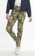 Load image into Gallery viewer, Orientique Reversible Drill Pants Olive Front Closed up
