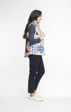 Load image into Gallery viewer, Orientique Reversible Sleeveless Puffer Vest La Boheme 2 Left Side View
