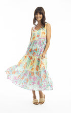 Load image into Gallery viewer, Orientique Sandy Sleeveless Midi Dress Printed colour front shot
