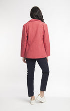 Load image into Gallery viewer, Orientique Solid Blazer Pink Back View
