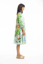 Load image into Gallery viewer, Orientique Talia 3/4 Sleeve Layered Dress Printed colour side shot
