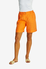 Load image into Gallery viewer, Ping Pong - Mila Linen Shorts in Jaffa colour front shot
