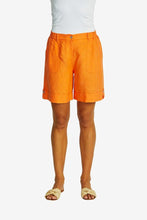 Load image into Gallery viewer, Ping Pong - Mila Linen Shorts in Jaffa colour front shot
