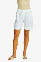 Load image into Gallery viewer, Ping Pong - Mila Linen Shorts in White colour front shot
