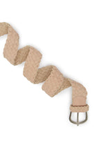 Load image into Gallery viewer, Carolina Soft Leather Plaited Jeans Belt - Nude Color
