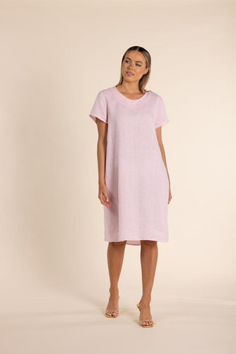 Two-T's - Fringe Festival Dress in Pink Rose  colour front shot