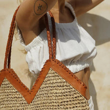 Load image into Gallery viewer, Voyage the Label - Cancun Bag - Tan colour closed up
