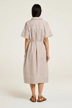 Load image into Gallery viewer, Yarra Trail - Ari Dress in Toffee/White colour back shot
