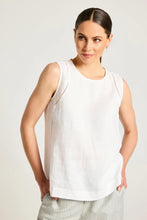 Load image into Gallery viewer, Yarra Trail - Carina Tank in White colour front shot
