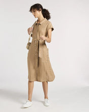 Load image into Gallery viewer, Yarra Trail Atlas Dress Toffee colour side shot
