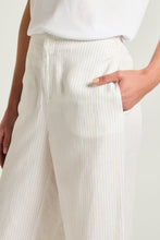 Load image into Gallery viewer, Yarra Trail Paris Pant in Stone/White colour side closed up shot
