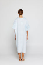 Load image into Gallery viewer, By Ridley Claire Dress Ocean Color Back View
