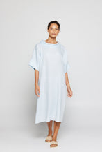 Load image into Gallery viewer, By Ridley Claire Dress Ocean Color Front View
