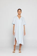 Load image into Gallery viewer, By Ridley Jamie Dress Ocean Color Front View
