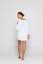 Load image into Gallery viewer, By Ridley Veronica Sweater Color White Back View
