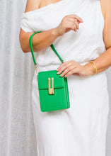 Load image into Gallery viewer, Liv and Milly Harper Handbag - Green wore by a model
