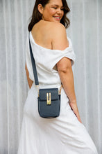 Load image into Gallery viewer, Liv and Milly Harper Handbag - Navy wore by a model
