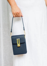 Load image into Gallery viewer, Liv and Milly Harper Handbag - Navy wore by a model
