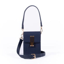 Load image into Gallery viewer, Liv and Milly Harper Handbag - Navy Front View
