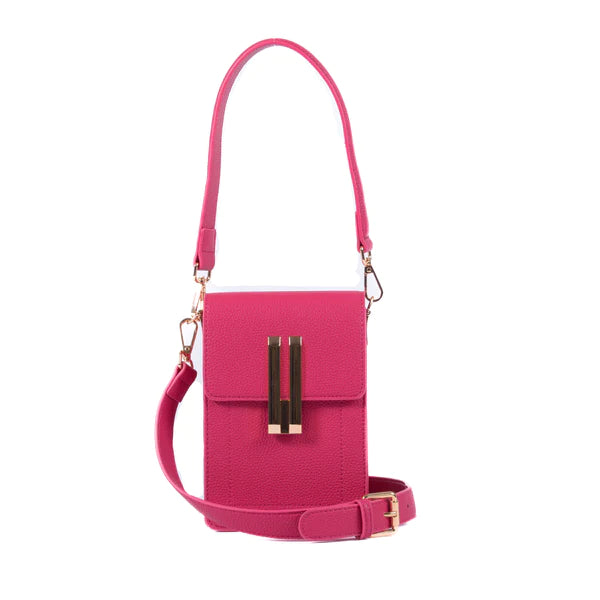 Liv and Milly Harper Handbag - Pink Front View