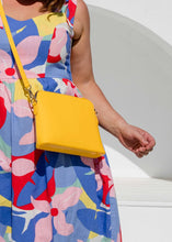 Load image into Gallery viewer, Liv and Milly Ravello Handbag - Yellow wore by a model
